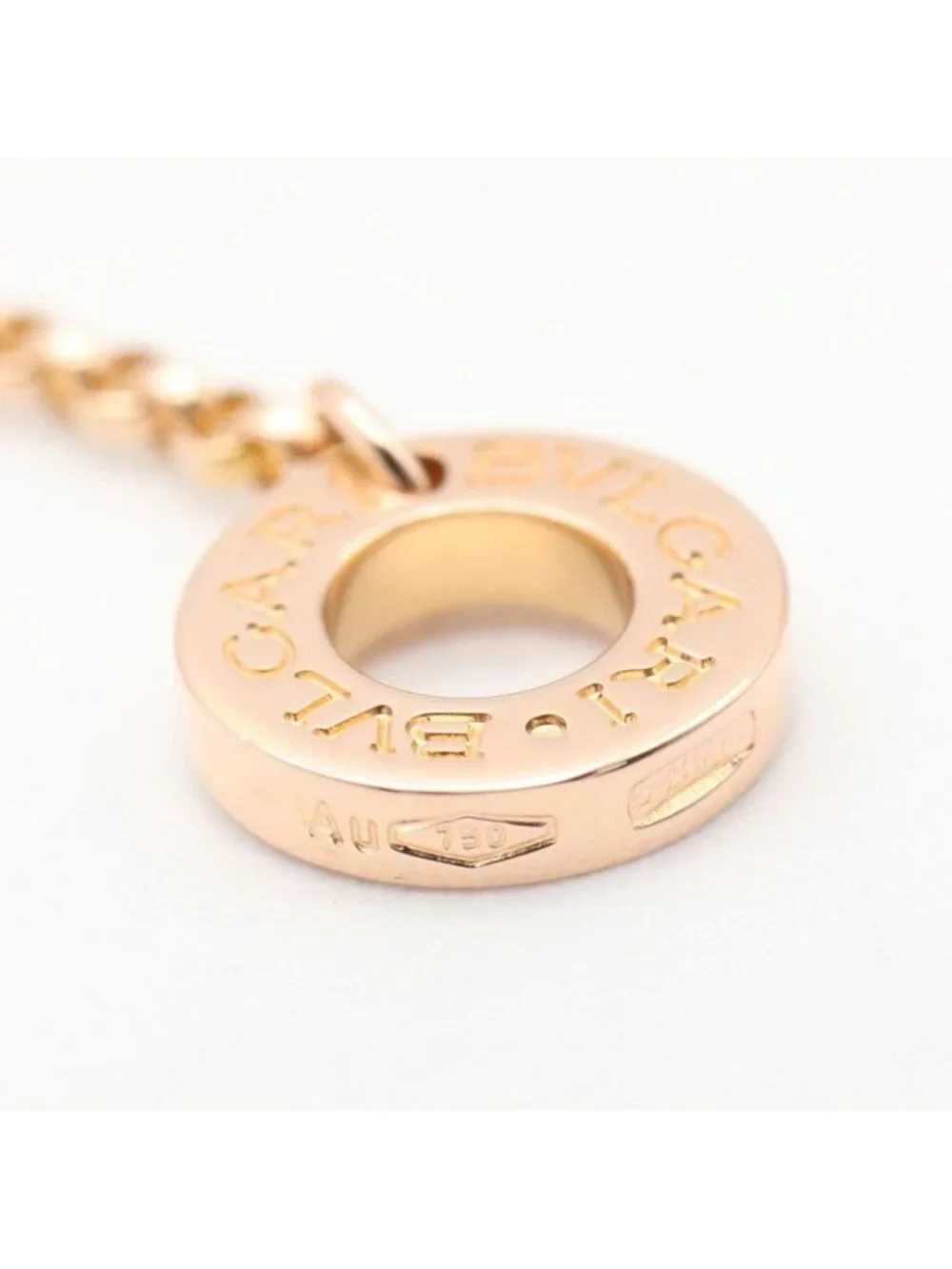 Bvlgari Necklace Diamond 38 18k Pink Gold